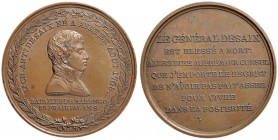 MEDAGLIE NAPOLEONICHE Medaglia 1800 Mort de Desaix à Marengo (Brenet et Auguste) - Opus: H. Auguste AE (g 65,85 - Ø 50 mm)
SPL