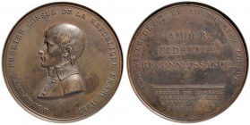 MEDAGLIE NAPOLEONICHE Medaglia 1803 La città di Lille a Napoleone - Opus: H. Auguste AE (g 63,60 - Ø 50 mm)
SPL+