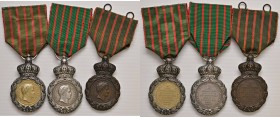 MEDAGLIE NAPOLEONICHE Medaglia 1821 a ses compagnons - Lotto di tre medaglie in bronzo, argento e argento dorato, tutte con nastrino
SPL-FDC