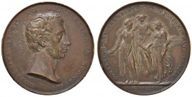 MILANO Medaglia 1818 Ranieri d'Austria ingressa a Milano - Opus: L. Manfredini - AE (g 26,08 - Ø 37 mm) Colpi al bordo, segni di lucidatura
BB+/qSPL