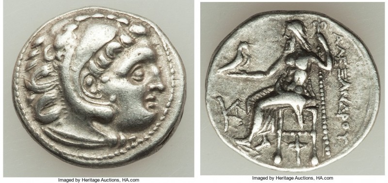 MACEDONIAN KINGDOM. Alexander III the Great (336-323 BC). AR drachm (18mm, 4.30 ...