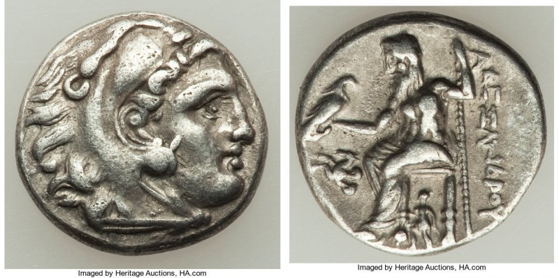MACEDONIAN KINGDOM. Alexander III the Great (336-323 BC). AR drachm (17mm, 4.18 ...