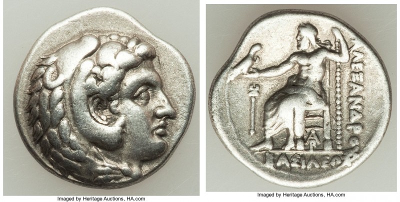 MACEDONIAN KINGDOM. Alexander III the Great (336-323 BC). AR tetradrachm (18mm, ...