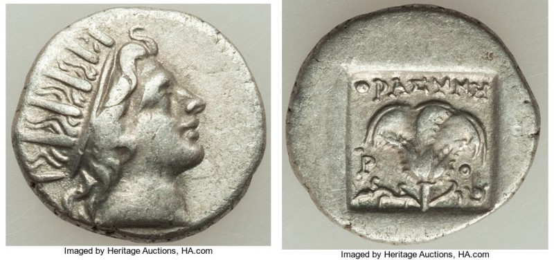 CARIAN ISLANDS. Rhodes. Ca. 88-84 BC. AR drachm (14mm, 2.20 gm, 12h). Choice VF....