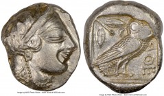 NEAR EAST or EGYPT. Ca. 5th-4th centuries BC. AR tetradrachm (24mm, 15.76 gm, 1h). NGC AU 3/5 - 4/5, edge cut. Head of Athena right, wearing crested A...