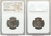 EGYPT. Alexandria. Nero (AD 54-68). BI tetradrachm (25mm, 12.77 gm, 12h). NGC Choice XF 4/5 - 3/5. Dated Regnal Year 11 (AD 64/5). NEPΩ KΛAY KAIΣ ΣEB ...