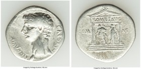 Claudius I (AD 41-54). AR cistophorus (27mm, 10.33 gm, 6h). About VF. Ephesus, ca. AD 41-42. TI CLAVD-CAES AVG, bare head of Claudius I left / COM-ASI...