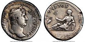 Hadrian (AD 117-138). AR denarius (18mm, 7h). NGC Choice Fine. Rome, AD 134-138. HADRIANV-AVG COS III P P, bare headed bust of Hadrian right, drapery ...