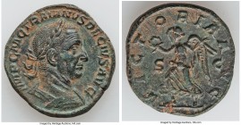 Trajan Decius (AD 249-251). AE sestertius (29mm, 15.64 gm, 1h). Choice XF. Rome, AD 249-251. IMP C M Q TRAIANVS DECIVS AVG, laureate, cuirassed bust o...