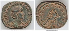 Herennia Etruscilla (AD 249-253). AE sestertius (30mm, 17.56 gm, 12h). XF. Rome, under Trajan Decius, AD 250. HERENNIA ETRSCILLA AVG, draped bust of H...