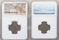Constantine I the Great (AD 307-337). AE3 or BI nummus (20mm, 3.63 gm, 1h). NGC MS 5/5 - 3/5. Arles, AD 322-323. CONSTAN-TINVS AVG, laureate head of C...