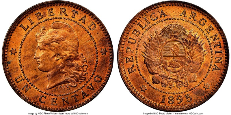 Republic Centavo 1895 MS64 Red and Brown NGC, KM32. 

HID09801242017

© 2020...