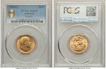 Edward VII gold Sovereign 1910-S MS63 PCGS, Sydney mint, KM15, S-3973. 

HID09801242017

© 2020 Heritage Auctions | All Rights Reserved