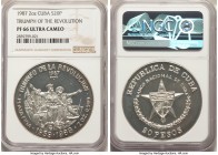 Republic Proof "Triumph of the Revolution" 20 Pesos (2 oz) 1987 PR66 Ultra Cameo NGC, KM169. 

HID09801242017

© 2020 Heritage Auctions | All Righ...