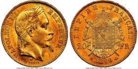 Napoleon III gold 20 Francs 1866-BB MS63 NGC, Strasbourg mint, KM801.2. AGW 0.1867 oz. 

HID09801242017

© 2020 Heritage Auctions | All Rights Res...