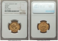 Prussia. Wilhelm II gold 20 Mark 1902-A AU53 NGC, Berlin mint, KM521. AGW 0.2305 oz. Ex. GSA Gold

HID09801242017

© 2020 Heritage Auctions | All ...