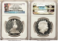 Elizabeth II silver Proof "Britannia" 2 Pounds (1 oz) 2014 PR69 Ultra Cameo NGC, KM1267. Early Releases Issue. 

HID09801242017

© 2020 Heritage A...