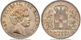 Othon 5 Drachmai 1833 AU58 NGC, Munich mint, KM20. A more difficult grade for this conditionally sensitive type. 

HID09801242017

© 2020 Heritage...