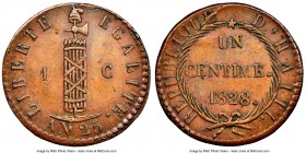 Republic Centime L'An 25 (1828) MS63 Brown NGC, KM-A21.

HID09801242017

© 2020 Heritage Auctions | All Rights Reserved