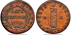 Republic 2 Centimes L'An 27 (1830) MS61 Brown NGC, KM-A22.

HID09801242017

© 2020 Heritage Auctions | All Rights Reserved