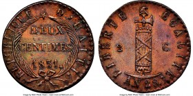 Republic 2 Centimes L'An 28 (1831) MS61 Brown NGC, KM-A22.

HID09801242017

© 2020 Heritage Auctions | All Rights Reserved