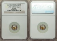 Martha Confederacy 8-Piece Lot of Certified gold Fanams ND (c. 1820-1830) NGC, KM280. Includes five examples graded MS64 and three examples graded MS6...