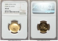 Republic gold 20 Lati 2008 MS68 NGC, Vienna mint, KM96. AGW 0.3212 oz. 

HID09801242017

© 2020 Heritage Auctions | All Rights Reserved