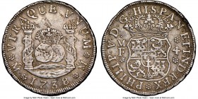 Philip V 4 Reales 1738 Mo-MF XF45 NGC, Mexico City mint, KM94. 

HID09801242017

© 2020 Heritage Auctions | All Rights Reserved