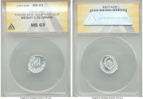 Socialist Federal Republic Mint Error - Elliptical Clip 50 Para 1953 MS63 ANACS, cf. KM29. 0.39gm. 

HID09801242017

© 2020 Heritage Auctions | Al...