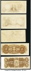 Argentina Republica Argentina La Nacion 1; 2; 5; 10; 20; 50; 500; 1000 Pesos 1897 Pick Unlisted Group of 10 Photographic Proofs About Uncirculated-Unc...