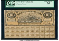Argentina Provincia de Buenos Ayres 100 Pesos 3.10.1878 Pick Unlisted Proof PCGS Choice About New 58. Stained. 

HID09801242017

© 2020 Heritage Aucti...