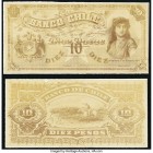 Chile Banco de Chile 10 Pesos 1.1.1894 Pick Unlisted Face and Back Photographic proofs Choice Uncirculated. Edge nick in the Back Proof. 

HID09801242...