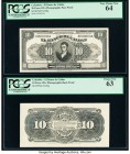 Colombia Banco de Caldas 10 Pesos 191x Pick S329p Face and Back Photographic Proofs PCGS Choice New 63; Very Choice New 64. 

HID09801242017

© 2020 H...