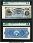 Colombia Banco Del Cauca 10 Pesos ND (1881) Pick S360p1; S360p2 Front and Back Proofs PMG Choice Uncirculated 64 (2). 

HID09801242017

© 2020 Heritag...