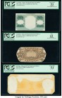 Colombia Banco del Departemento de Bolivar 50 Centavos; 1 Peso ND (1883-1888) Pick S421p; S422p Face; Back; Progress and Back Die Proof PCGS Apparent ...