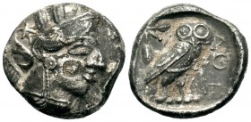 ATTICA. Athens. AR Tetradrachm ca. 454-415 B.C.
Condition: Very Fine

Weight: 14,89 gr
Diameter: 24,40 mm