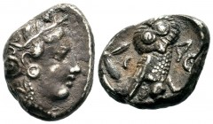 ATTICA. Athens. AR Tetradrachm ca. 454-415 B.C.
Condition: Very Fine

Weight: 16,59 gr
Diameter: 25,30 mm