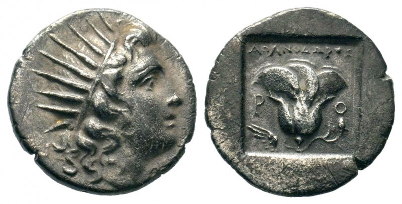 Rhodos, Rhodes AR Didrachm. Circa 250-229 BC.
Condition: Very Fine

Weight: 2,74...
