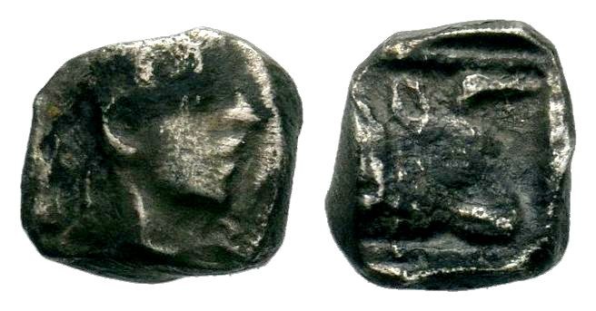 CILICIA, Uncertain 361/0-334 BC. AR Obol
Condition: Very Fine

Weight: 0,83 gr
D...