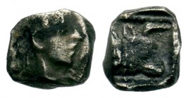 CILICIA, Uncertain 361/0-334 BC. AR Obol
Condition: Very Fine

Weight: 0,83 gr
Diameter: 7,00 mm