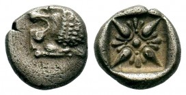 IONIA, Miletos. Late 6th-early 5th century BC. AR Obol
Condition: Very Fine

Weight: 0,97 gr
Diameter: 10,00 mm