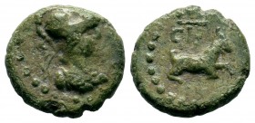 CILICIA. Aigeai. 1st century BC. AE 
Condition: Very Fine

Weight: 2,61 gr
Diameter: 14,24 mm