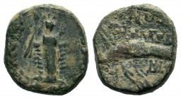 CILICIA. Tarsos. 1st century BC. AE 
Condition: Very Fine

Weight: 4,59 gr
Diameter: 16,00 mm