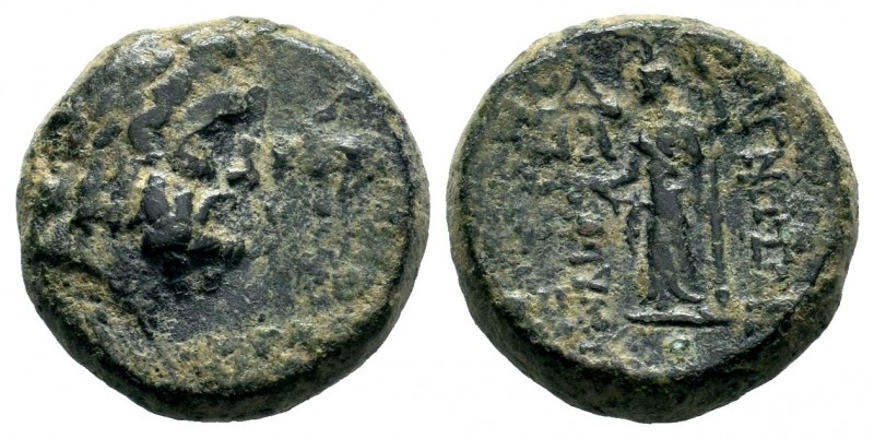 Greek Coins , Ae 100 BC.
Condition: Very Fine

Weight: 8,14 gr
Diameter: 19,80 m...