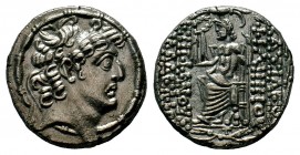 Seleukid Kingdom. Philip I Philadelphos. 95/4-76/5 B.C. AR tetradrachm
Condition: Very Fine

Weight: 15,13 gr
Diameter: 26,00 mm