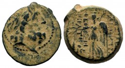 SELEUKIS & PIERIA. Seleukeia Pieria. Ae (1st century BC).
Condition: Very Fine

Weight: 5,78 gr
Diameter: 17,60 mm