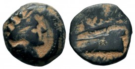 SELEUKIS & PIERIA. Seleukeia Pieria. Ae (1st century BC).
Condition: Very Fine

Weight: 3,13 gr
Diameter: 14,50 mm