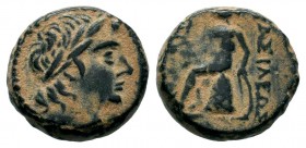 SELEUKIS & PIERIA. Seleukeia Pieria. Ae (1st century BC).
Condition: Very Fine

Weight: 2,90 gr
Diameter: 13,00 mm