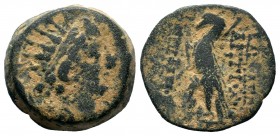 SELEUKIS & PIERIA. Seleukeia Pieria. Ae (1st century BC).
Condition: Very Fine

Weight: 6,62 gr
Diameter: 18,60 mm