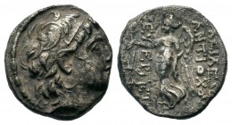 Seleukid Kings. Antiochos VII. Euergetes (138-129 BC). AR Drachm
Condition: Very Fine

Weight: 3,99 gr
Diameter: 16,85 mm